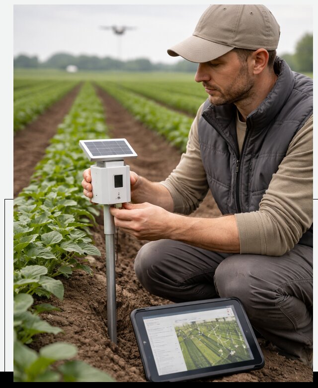 IoT мониторинг сельскохозяйственных полей и контроля в Лесозаводске