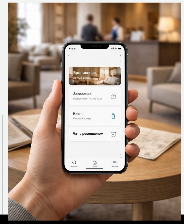 Мобильное приложение для гостей отеля в Лесозаводске, управление сервисом